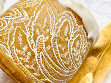 Load image into Gallery viewer, Delicate Lace Mug- Brown Clay
