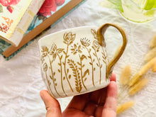 Load image into Gallery viewer, White Carved Mug
