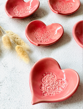 Load image into Gallery viewer, Handmade Ceramic Heart Trinkets
